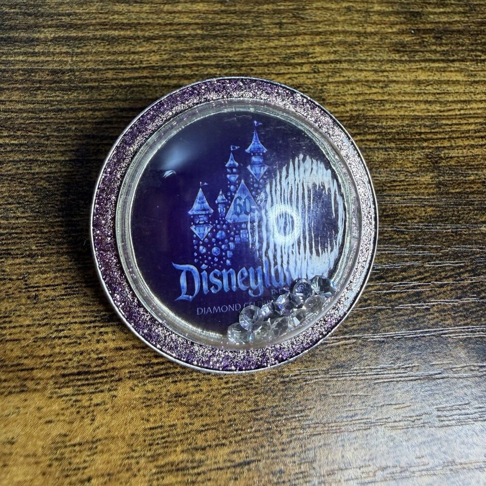Disneyland 60th Anniversary Diamond Bubble Pin 2015
